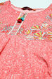 Coral Viscose Straight Kurta image number 1